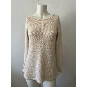 Club Monaco wool sweater size Small waffle knit Winter Cozy Weather Layers Cream